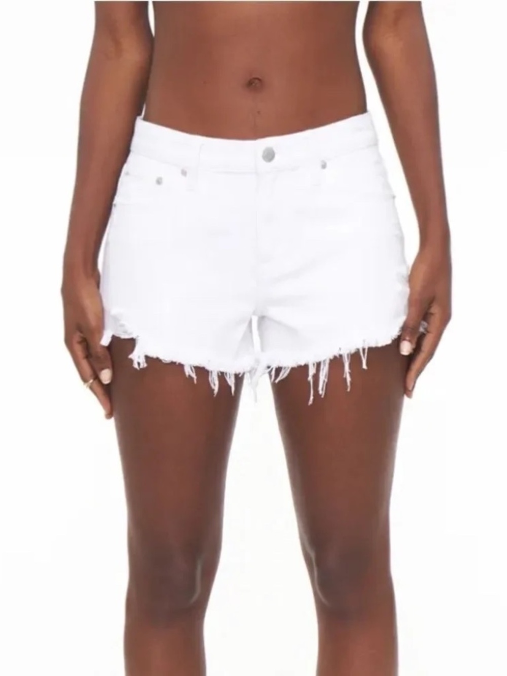 Pistola Denim - Gigi Low Rise Cut Off Shorts White - size 27